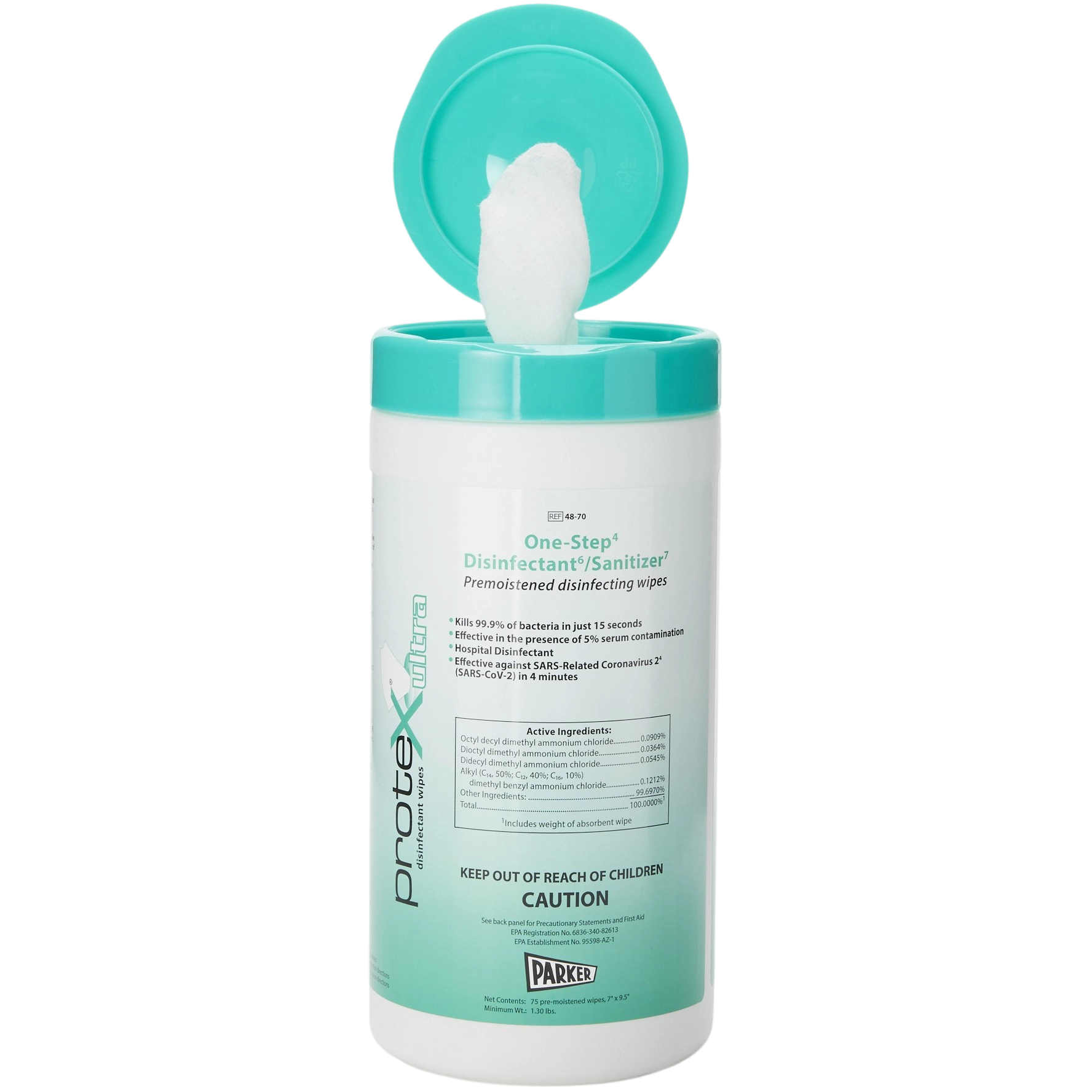 Parker Protex Ultra Disinfectant Wipes - Canister