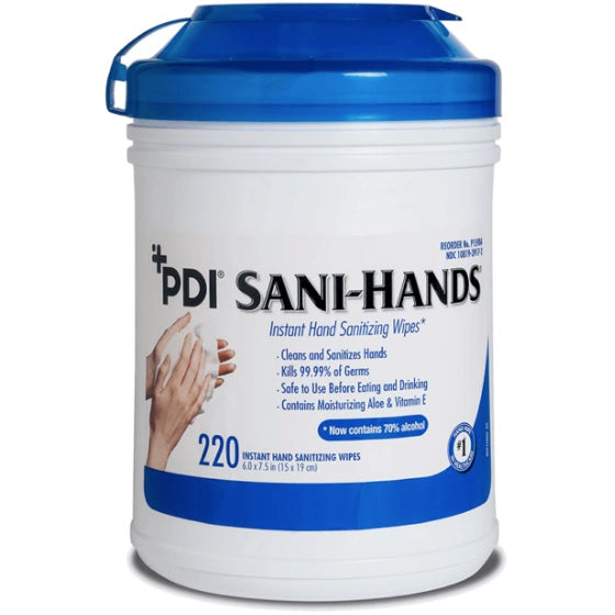 PDI Sani-Hands Instant Hand Sanitizing Wipes - Large Canister