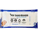 PDI Sani-Hands Instant Hand Sanitizing Wipes  Large Canister; 6" x 7.5"; 220/Can, 6 Cans/Case