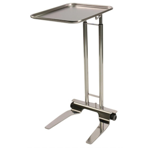 Pedigo Foot Operated Mayo Instrument Stand - 19-1/8 x 12-5/8 Inch Tray