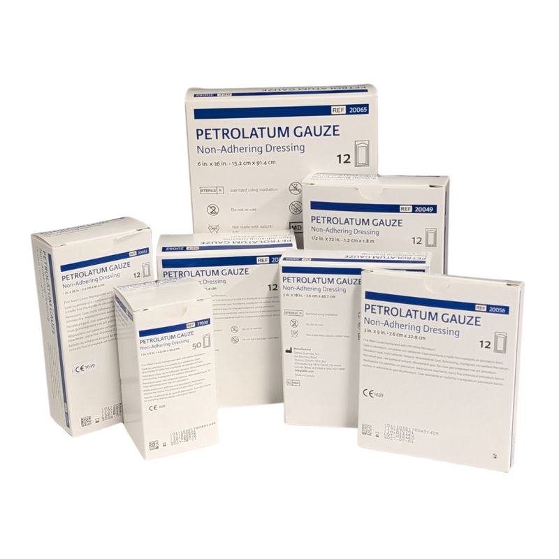 DRESSING NONADH GAUZE 0.5X72PETROLATUM 12/BX 6BX/CS