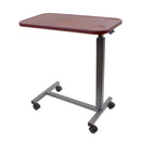 Dynarex Overbed Table Plastic  Cherry
