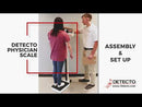 Detecto Stainless Steel Weigh Beam Physician Scale