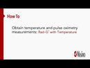 How To: Obtain temperature and pulse oximetry measurements, Rad-G with Temperature