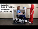 Detecto Digital Wall Mount Fold Up Wheelchair Scale Demo