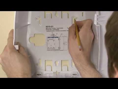 Installing a PURELL Hand Sanitizing Wipes Wall Mount