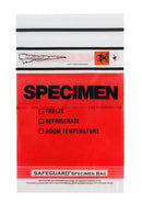 BAG SPECIMEN TRNSPRT SNGL ZIPCLSR 6X9 STAT TZ 100/PK 10PK/CS