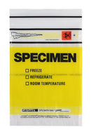 BAG SPECIMEN TRNSPRT SNGL ZIPCLSR 6X9 YEL TZ 100/PK 10PK/CS