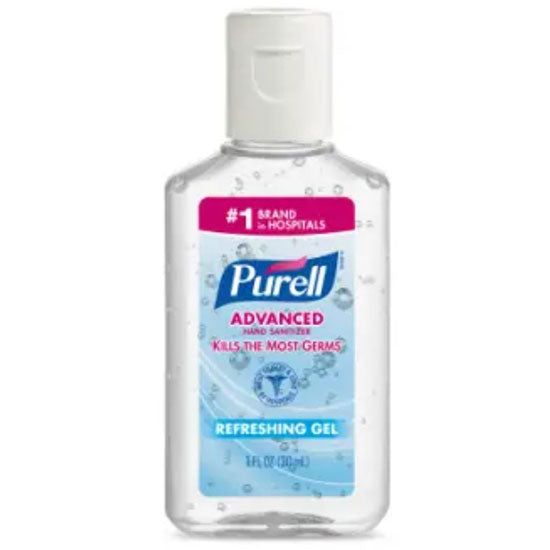 PURELL Advanced Hand Sanitizer - 1 fl oz Bottle  Case of 250 (No Jelly Wrap)