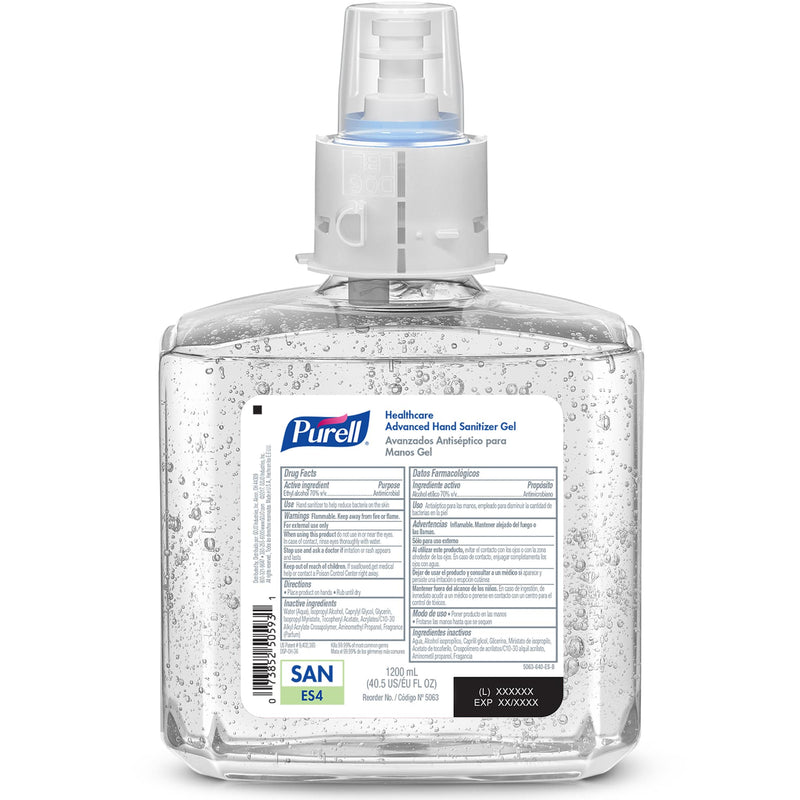 PURELL Advanced Hand Sanitizer Gel Refill  For ES4 (1200 mL) (2/Case)