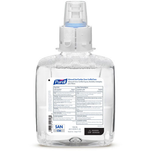 PURELL Advanced Hand Sanitizer Green Certified Foam Refill  For CS6 (1200 mL) (2/Case)