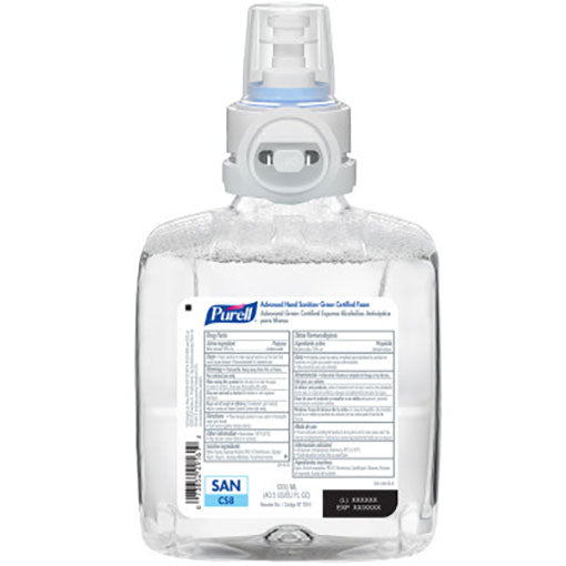 PURELL Advanced Hand Sanitizer Green Certified Foam Refill  For CS8 (1200 mL) (2/Case)