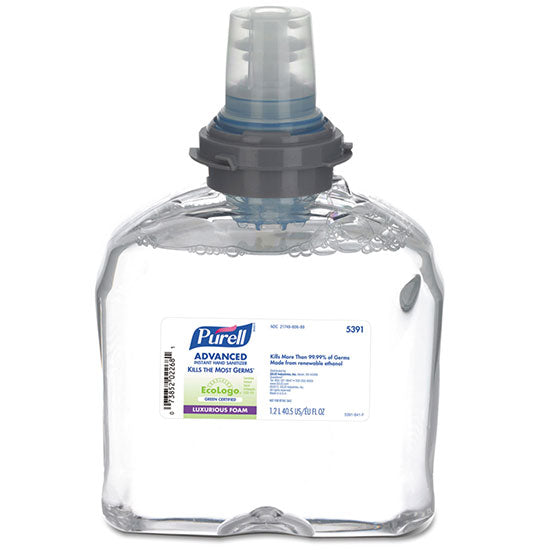PURELL Advanced Hand Sanitizer Green Certified Foam Refill  For TFX (1200 mL) (2/Case)