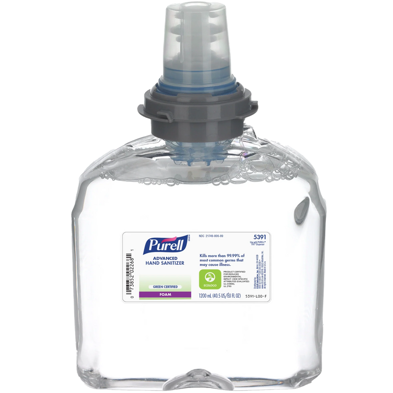 PURELL Advanced Hand Sanitizer Green Certified Foam Refill  For TFX (2/Case)