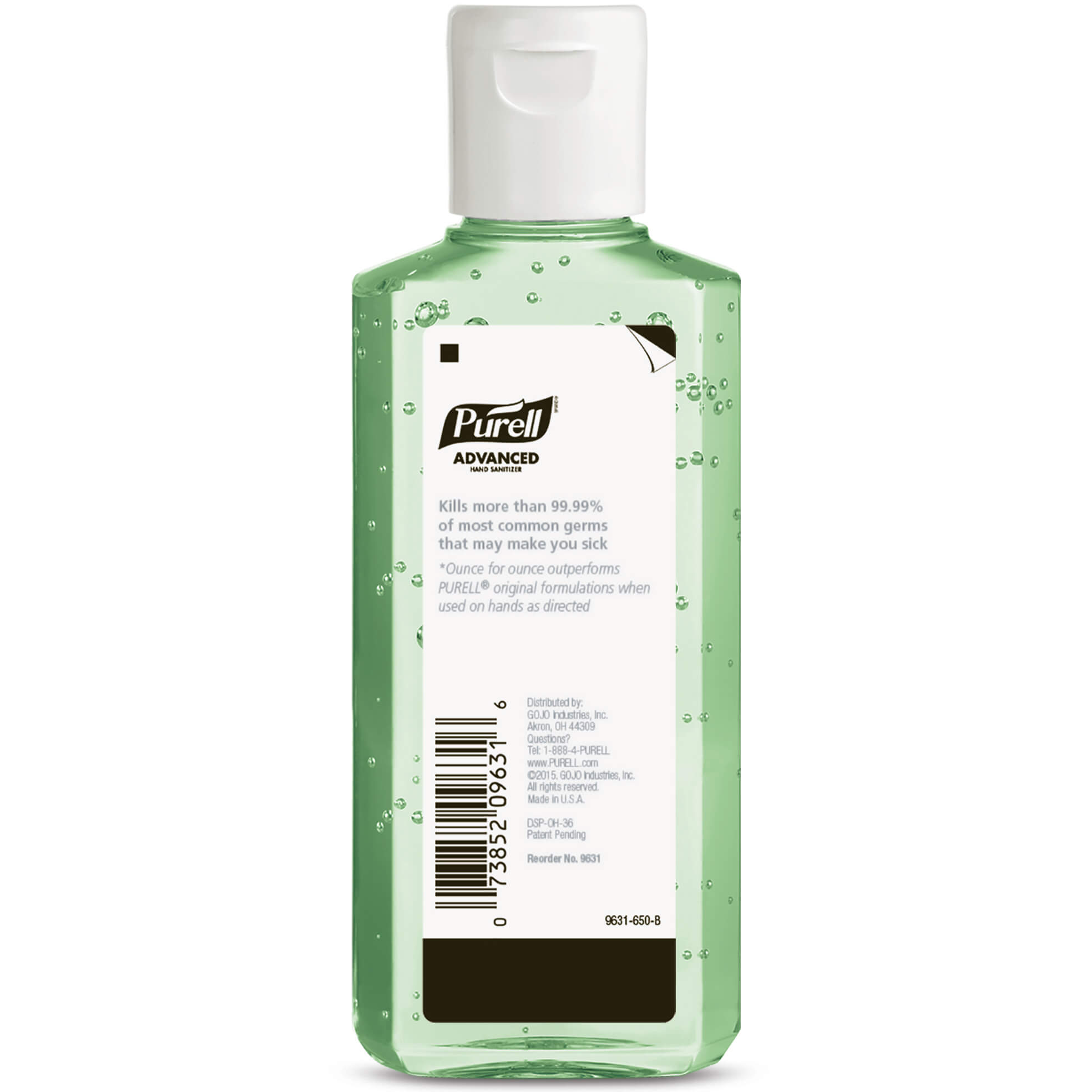 Purell Advanced Hand Sanitizer Soothing Gel 4 fl oz Bottle 24 Case