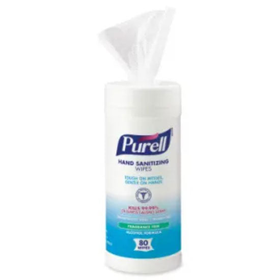 PURELL Hand Sanitizing Wipes Canister  80 Wipes (12/Case)