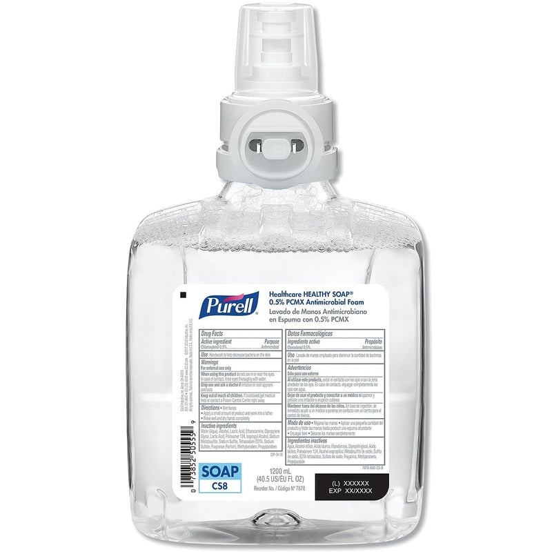 PURELL HEALTHY SOAP 0.5% PCMX Antimicrobial Foam Refill  For CS8 (1200 mL) (2/Case)