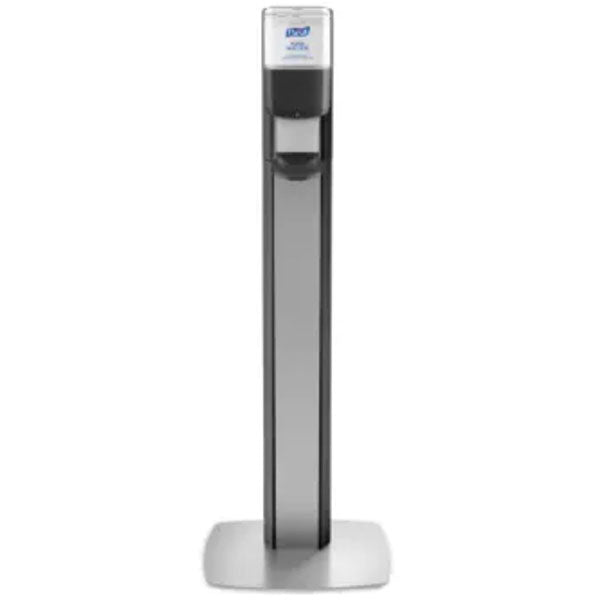 PURELL MESSENGER ES6 Floor Stand  Graphite with Silver Panel (Dispenser Included)