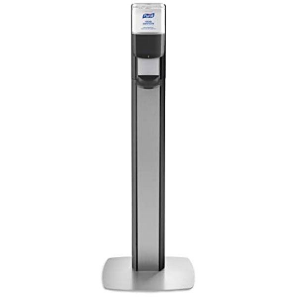 PURELL MESSENGER ES8 Floor Stand  Graphite with Silver Panel (Dispenser Included)