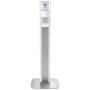 PURELL MESSENGER ES8 Floor Stand  White with Silver Panel (Dispenser Included)