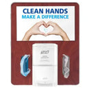 PURELL MESSENGER Floor Stand Hygiene Bracket  White with Maple