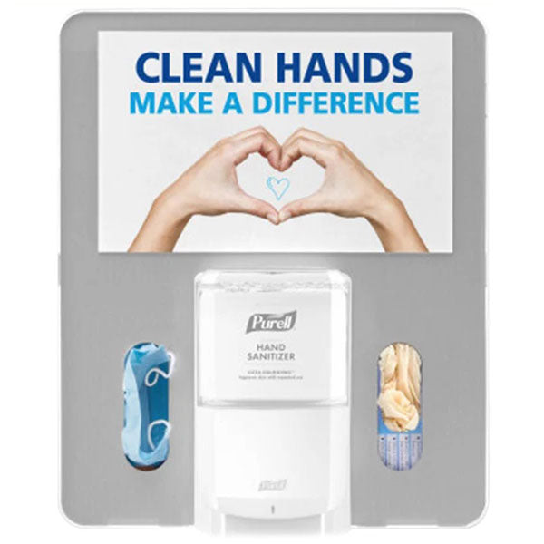 PURELL MESSENGER Floor Stand Hygiene Bracket  White with Silver