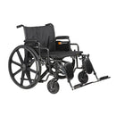 Dynarex Bariatric HD Wheelchair with Elevating Leg Rest  26" × 20"