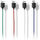 Rhythmlink Disposable Corkscrew Subdermal Needle Electrode (12/Box)  4-Color Group - 1.5 m Lead Length