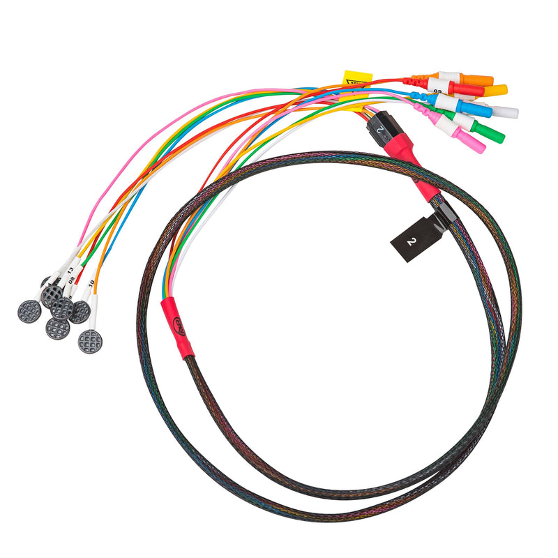 Rhythmlink Disposable MR Conditional EEG Deep Cup Electrode (12/Pack)  2.5 m