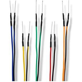 Rhythmlink Disposable Paired 13 mm Subdermal Needle Electrodes (10/Box)  Color Group 2 - 2.5 m Lead Length