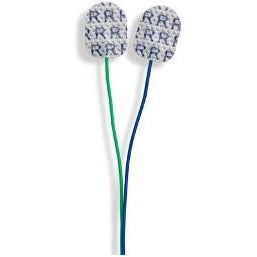 Rhythmlink Parallel Pair Recording Sticky Pad EMG Surface Electrodes (40/Box)  Large / 2.5 m Lead