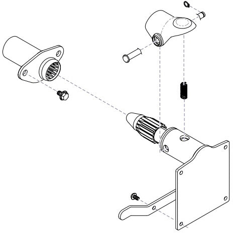 Ritter 253 Mounting Hardware  Spline for Models 204,22X,604,62X