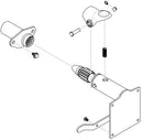 Ritter 253 Mounting Hardware - 9A620001 (Extended Spline for Model 625)