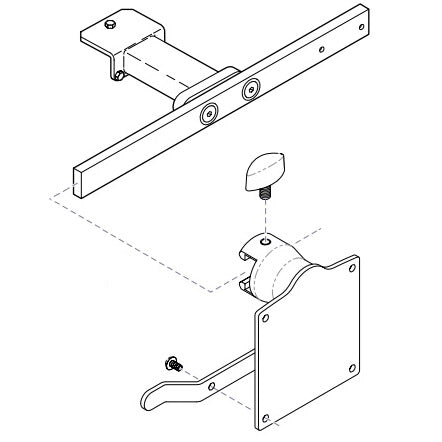 Ritter 253 Mounting Hardware  Base Rail for Models 230,641,626,647