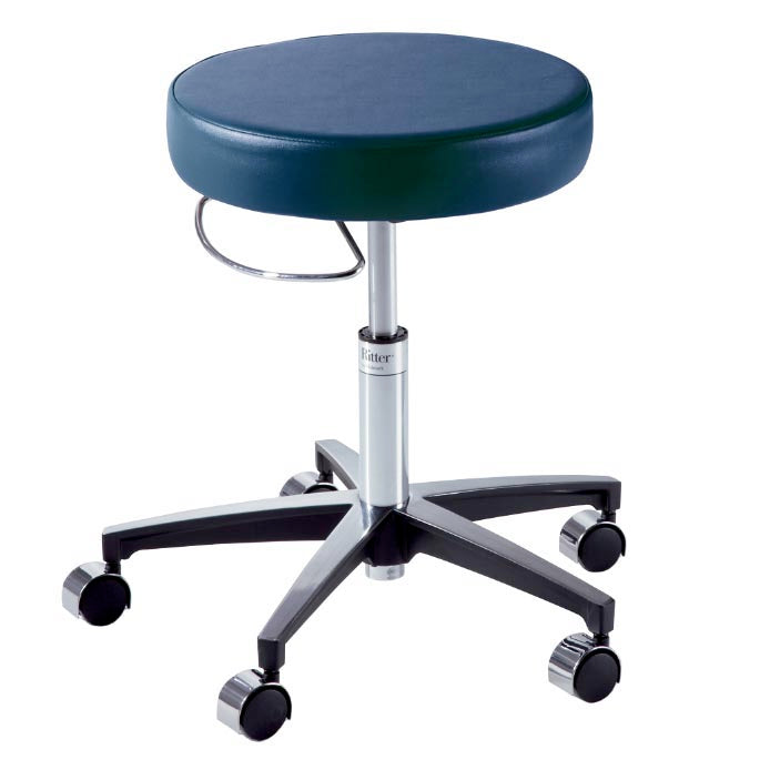 Ritter 276 Air Lift Hand Operated Stool with Locking Casters 
