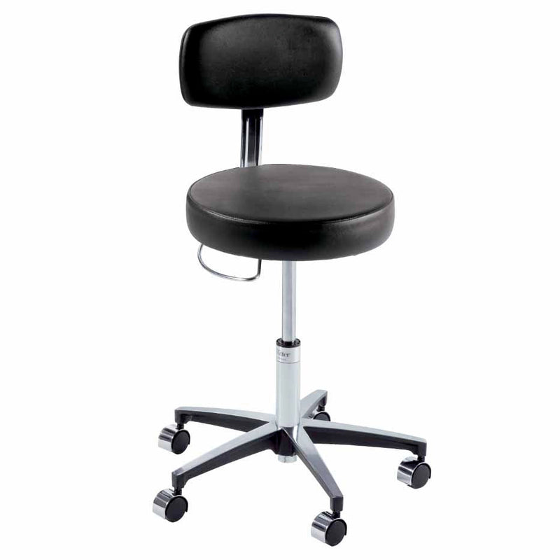 Ritter 277 Air Lift Hand Operated Stool with Auto Locking Casters 