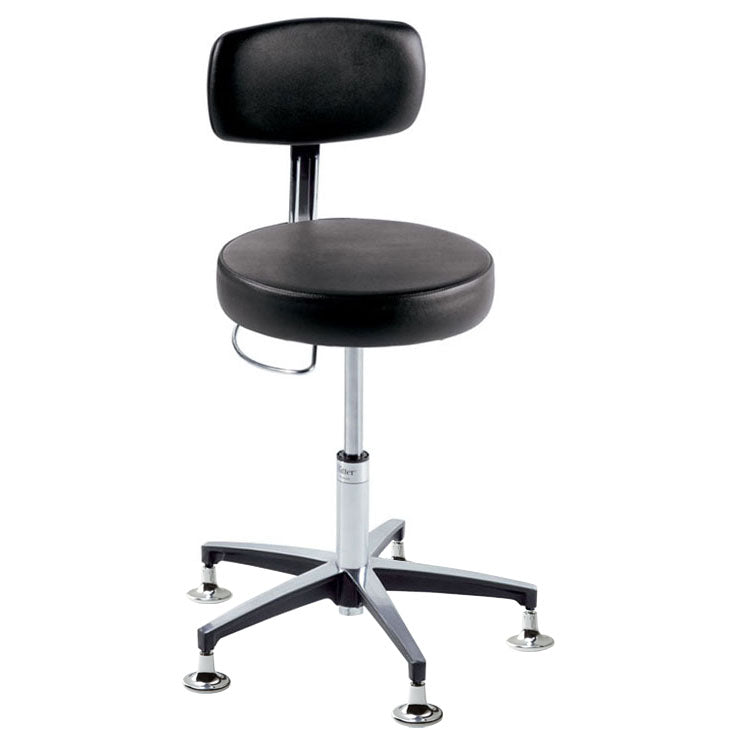 Ritter 277 Air Lift Hand Operated Stool with Glides 