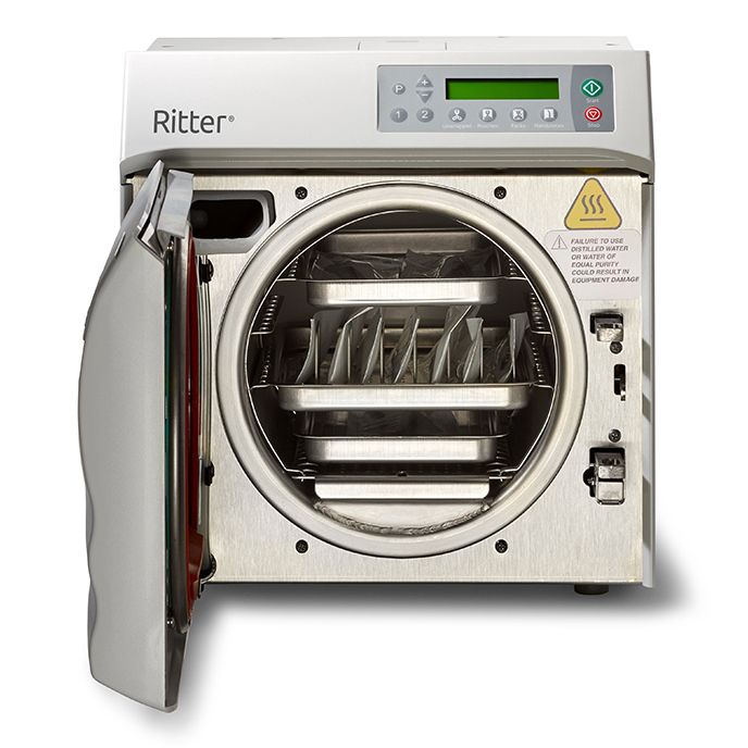 Ritter M9 Steam Sterilizer with pouch rack