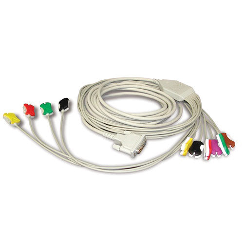 Schiller 10-Lead Patient Cable  Snap Clip