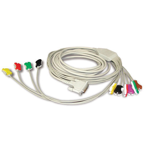 Schiller 10-Lead Patient Cable - Snap Clip