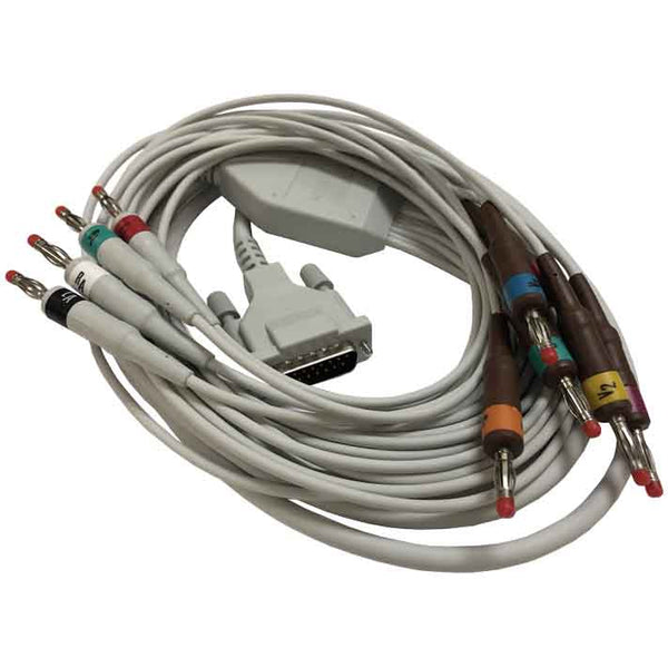 For Philips Cardiograph Diagnostic ECG Patient Cable,10 Lead Set Banana 4.0 AHA For Philips Cardiograph Diagnostic ECG Patient Cable,10 Lead Set Banana 4.0 AHA