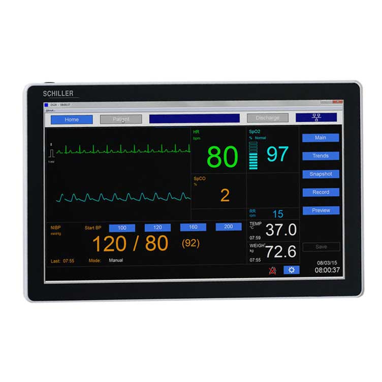 Schiller DS20 Diagnostic Station  12 Lead ECG; Includes Temperature Probe (
