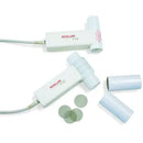 Schiller Disposable Plastic Mouthpiece for SP-150/250 in use