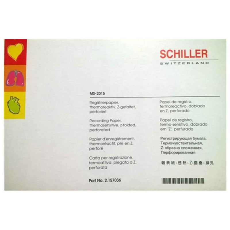 Schiller MS-2015 Chart Paper  10 Packs/Case