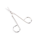 SCISSORS WIRE HANDLE NICKELPLATED 4.5IN (DROP)