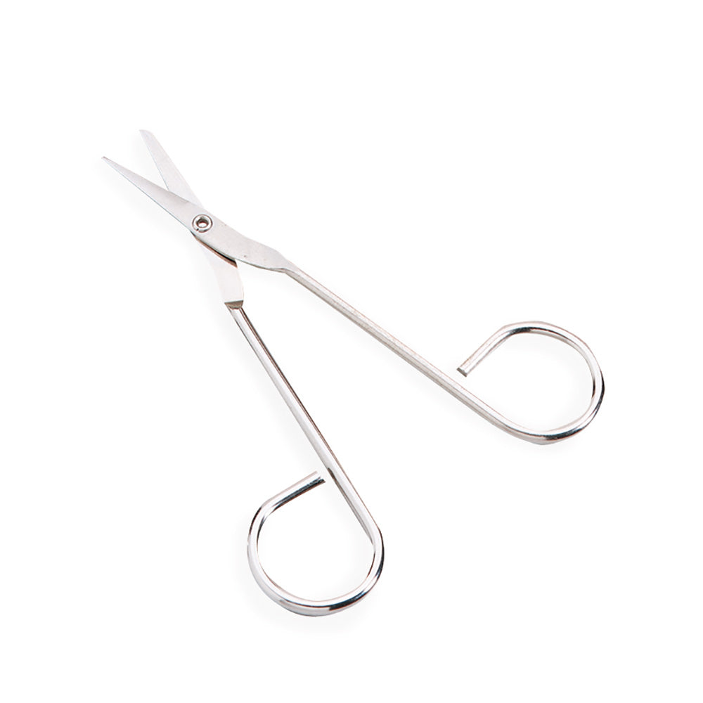 SCISSORS WIRE HANDLE NICKELPLATED 4.5IN (DROP)