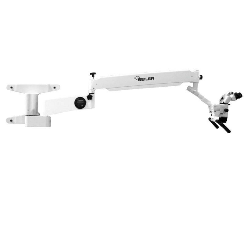 Seiler Alpha Air 6 Dental Microscope  Inclinable Head; Wall Mount