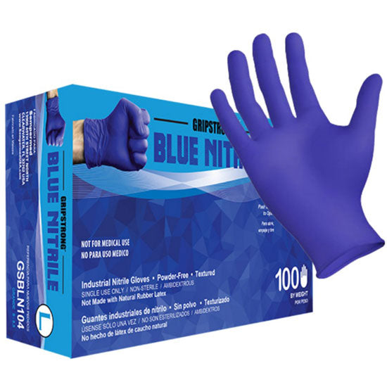 Sempermed GripStrong Blue Nitrile Industrial Gloves