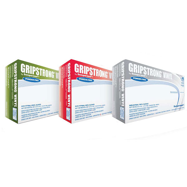 Sempermed GripStrong Vinyl Industrial Gloves (10 Boxes/Case) 