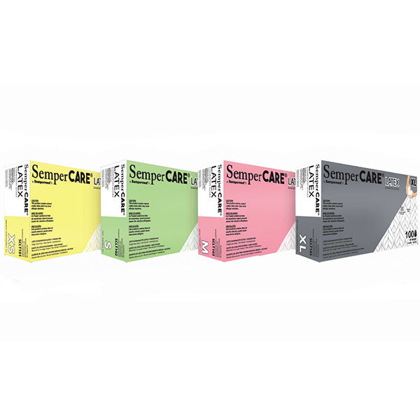 Sempermed SemperCare Latex Exam Gloves (10 Boxes/Case)  X-Large